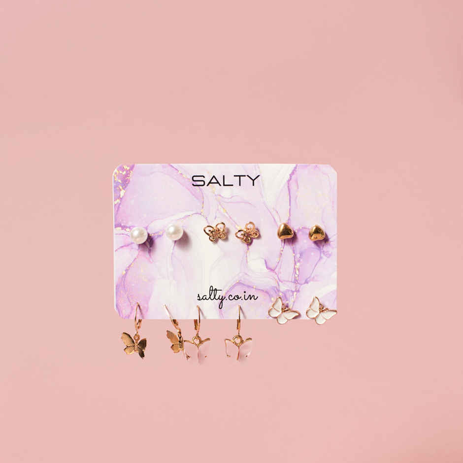 SALTY Lit Women's Day Jewellery Gift Box | Set Of 3 Pieces