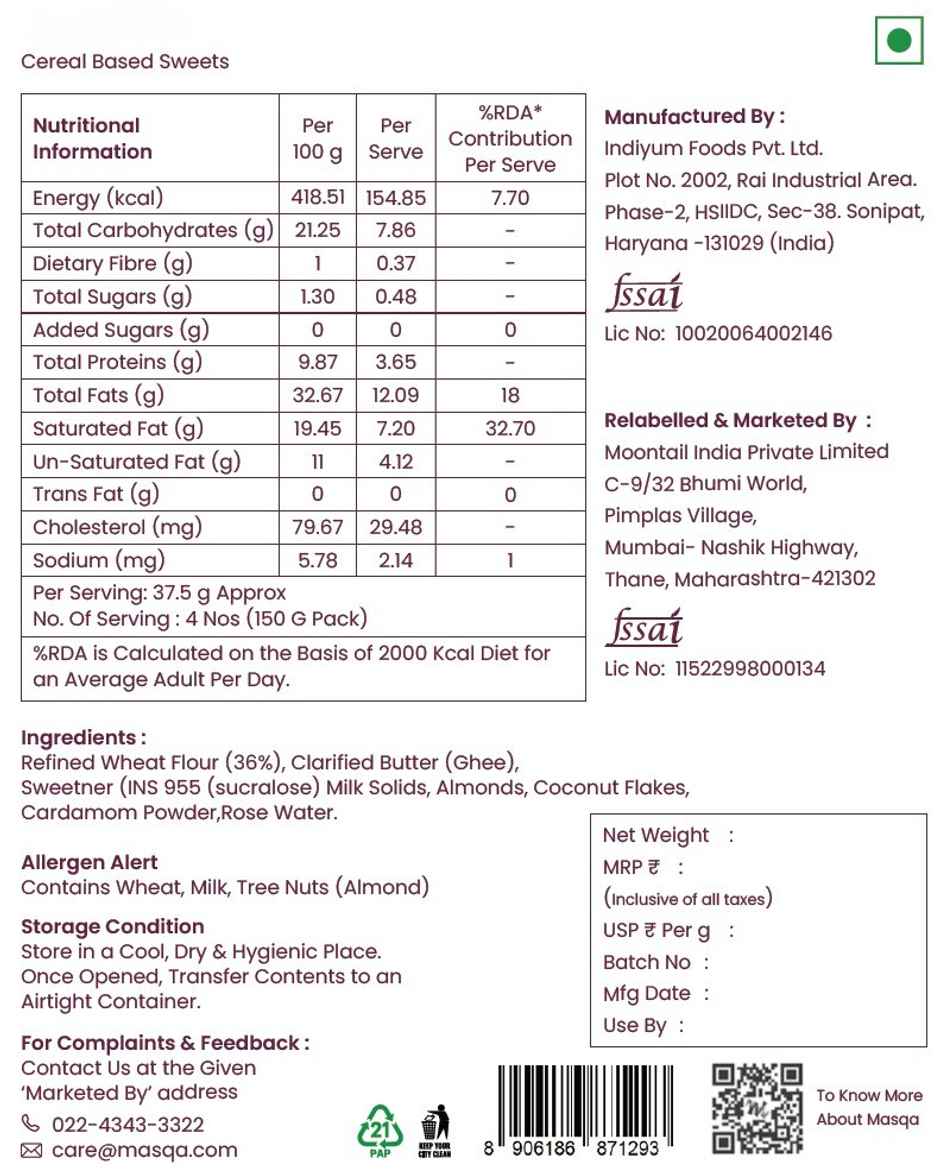 Masqa No Added Sugar Home Style Gujia