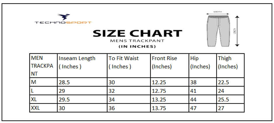 Technosport Men Poly Solid Slim Fit Sports Trackpants with 4 Way Crispy | Navy | M