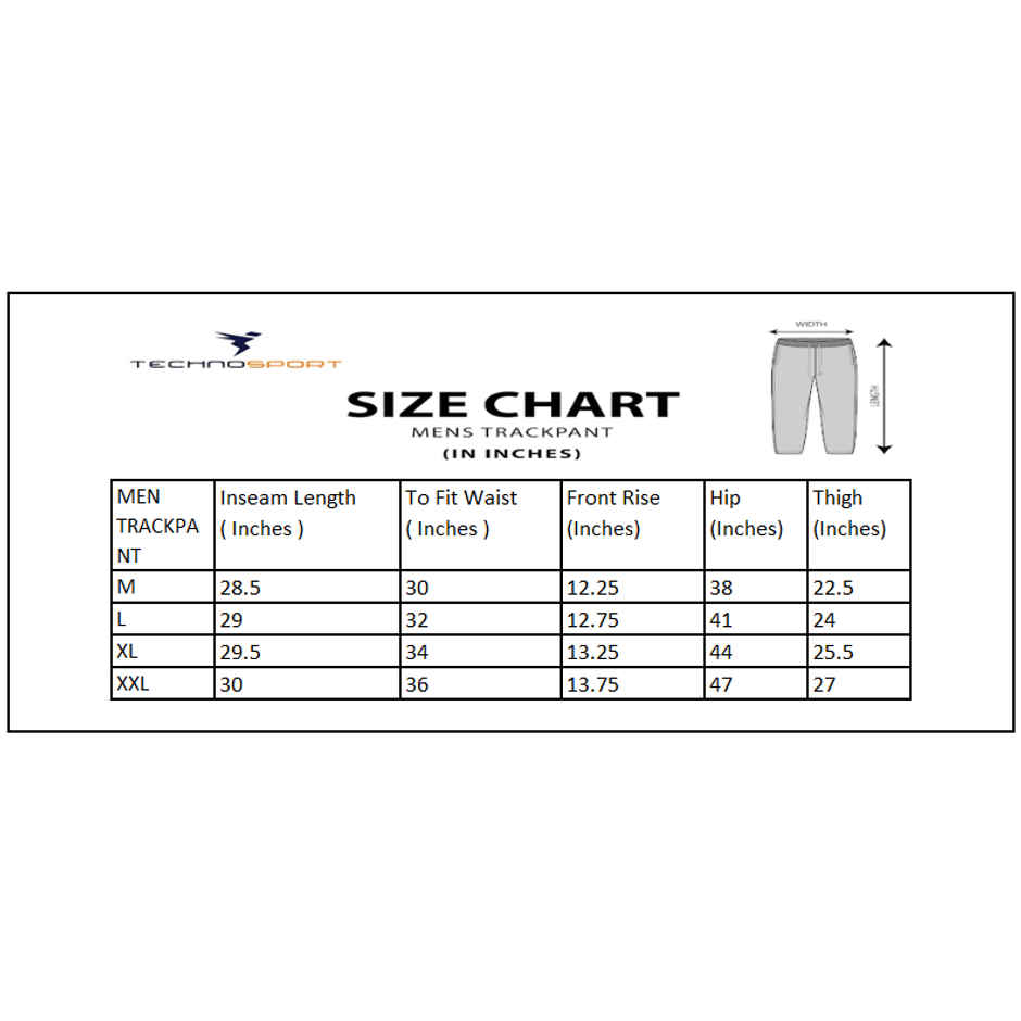 Technosport Men Poly Solid Relax Fit Sports Trackpants with DURACOOL+ | Carbon Grey | XXL