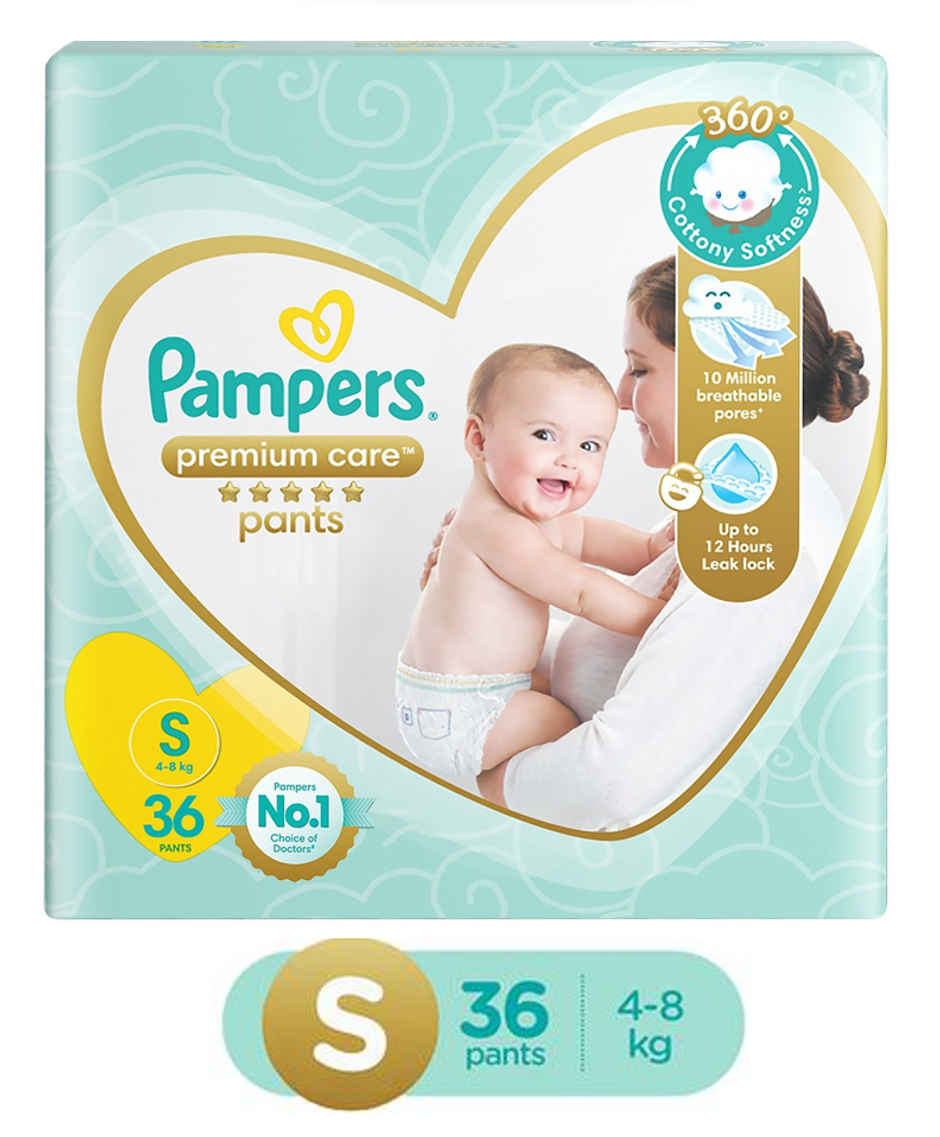 Pampers Premium Care Diaper (Pants, S , 4-8 kg)