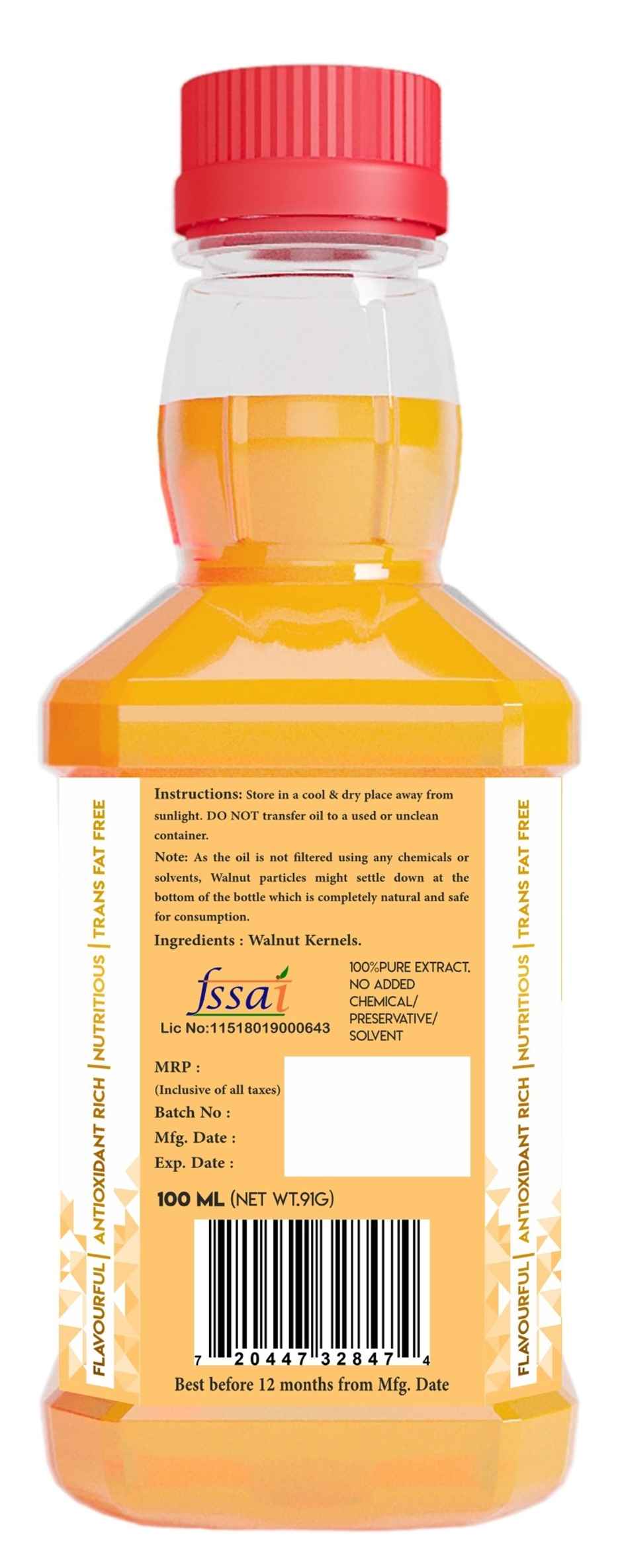 Indic Wisdom Walnut Wood Pressed Oil