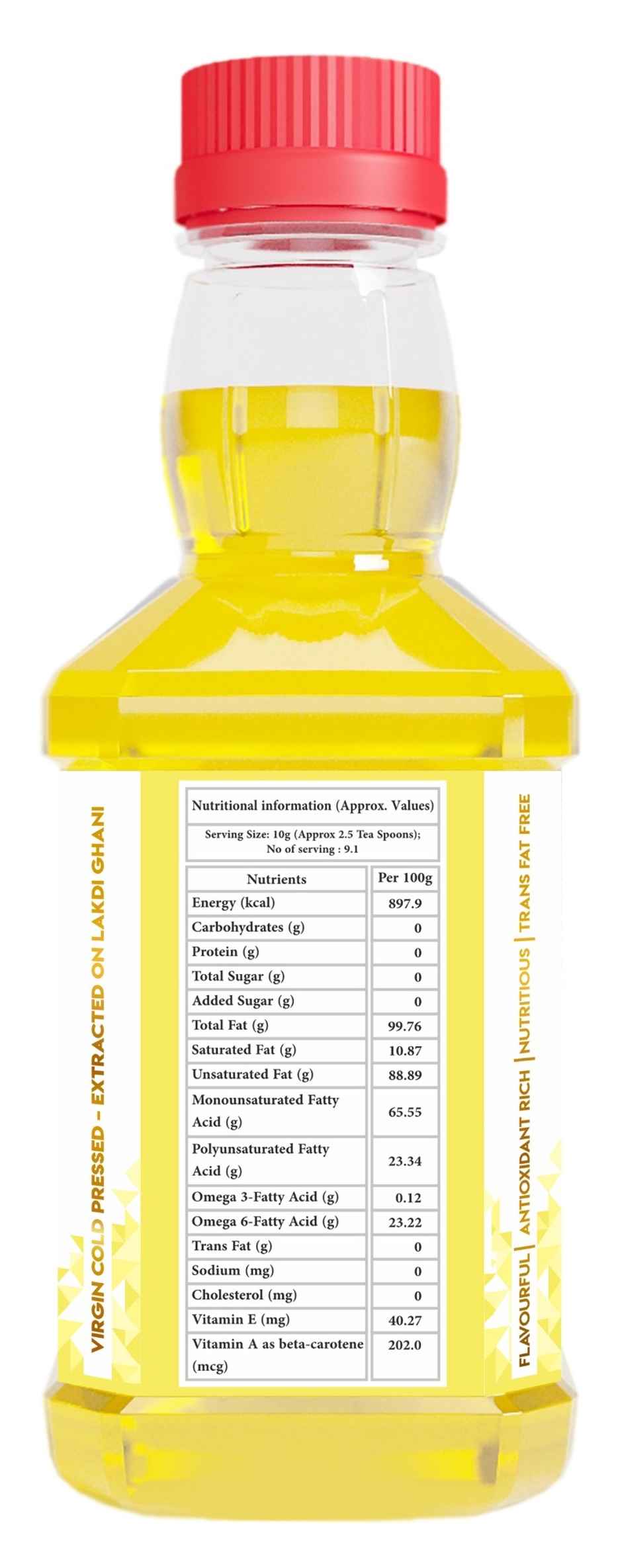 Indic Wisdom Sweet Almond Wood Pressed Oil | Cold Pressed - Extracted on Wooden Churner