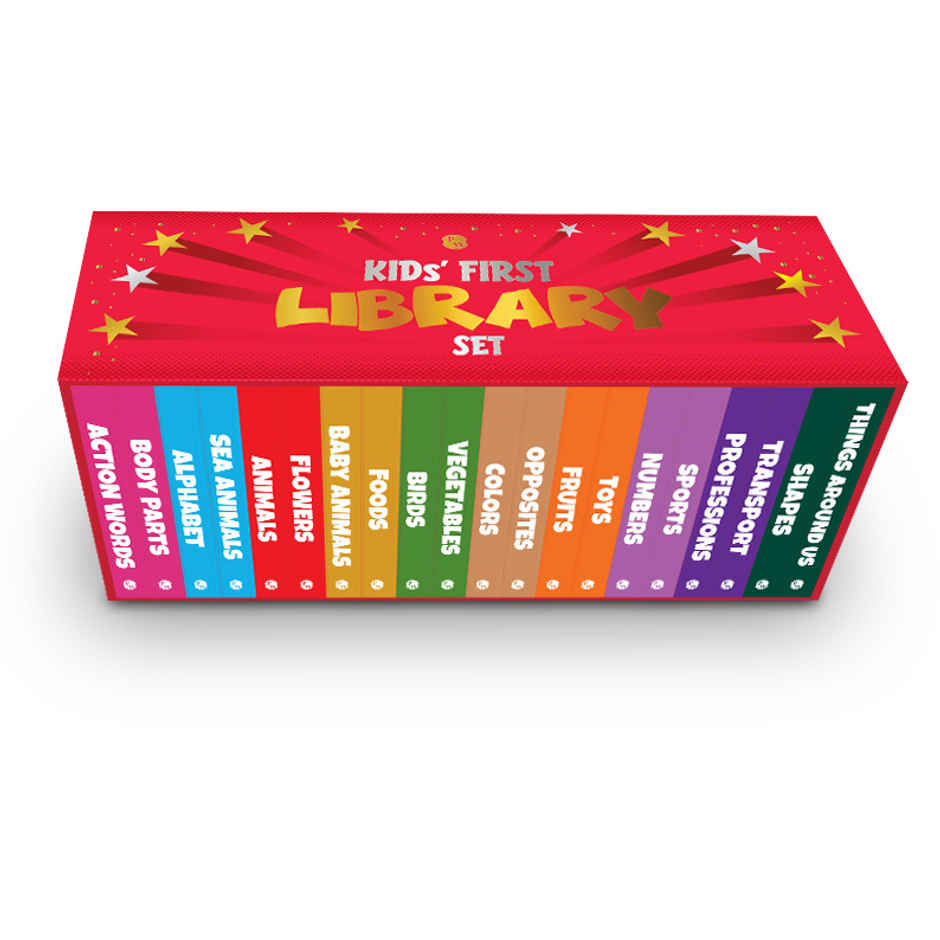 Kids' First Library Box Set Of 20 Board Books L Gift Set For Kids
