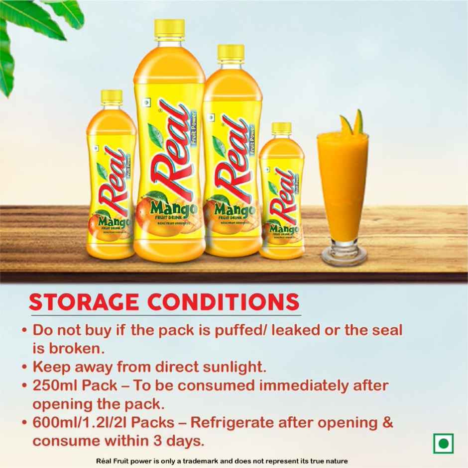 Real Juice Mango Drink Bottle