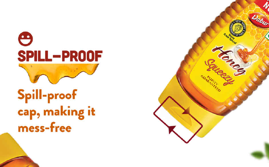 Dabur Honey Squeezy | Totally Pure | World's No.1 Honey Brand | Buy 1 Get 1 Free