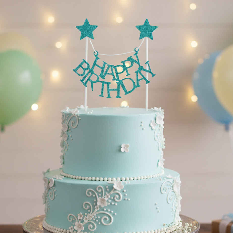 Happy Birthday Cake Topper | Cake Decor Accessory | Propcon