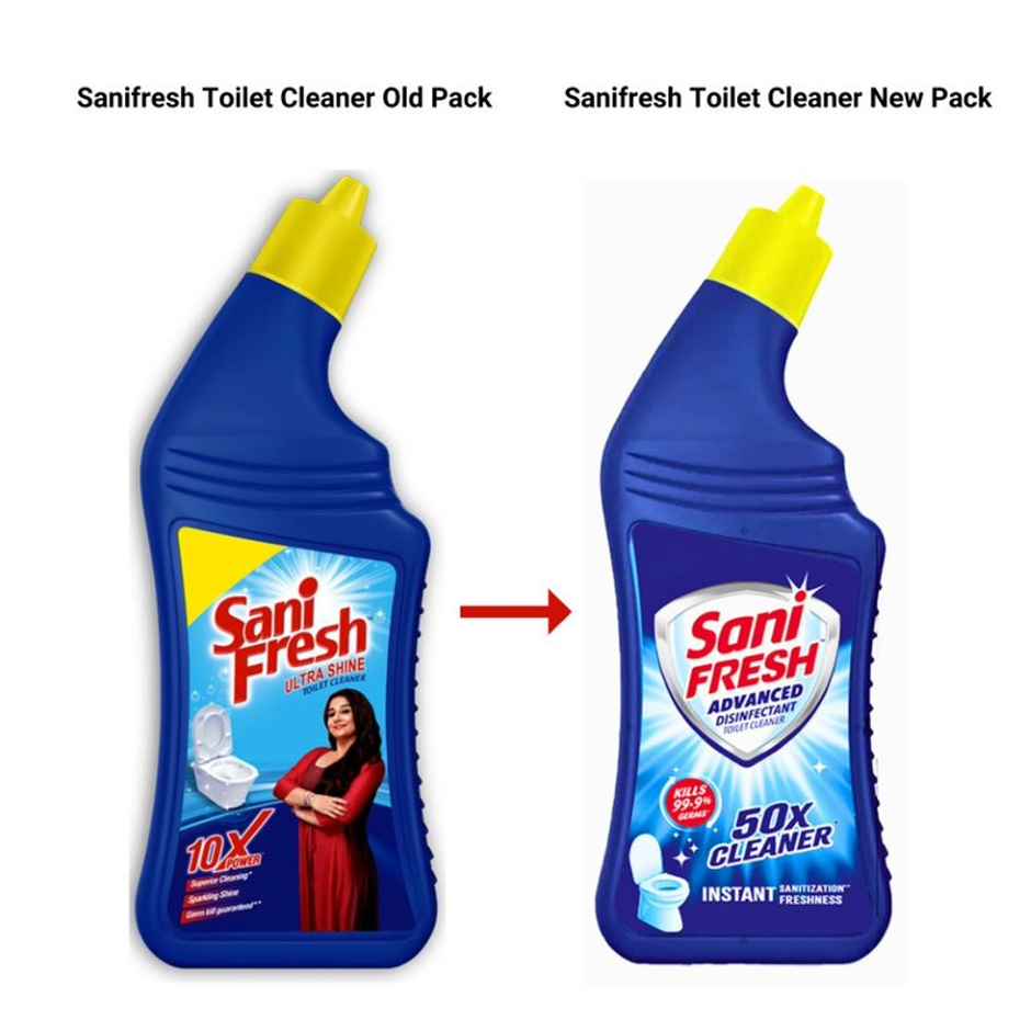 Sanifresh Advance Liquid Toilet Cleaner with Odonil Air Freshener Block