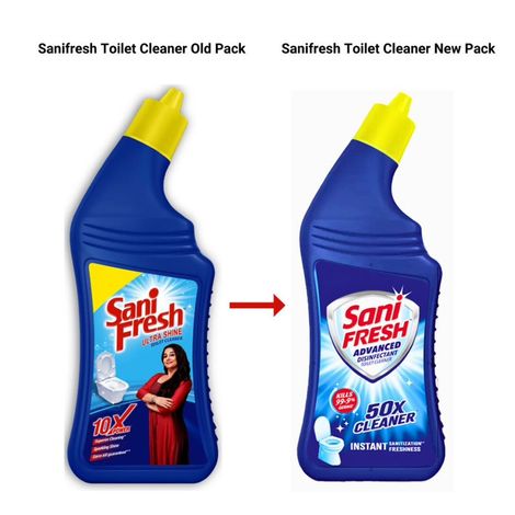 Sanifresh Advance Liquid Toilet Cleaner with Odonil Air Freshener Block