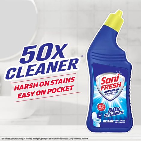 Sanifresh Advance Liquid Toilet Cleaner with Odonil Air Freshener Block