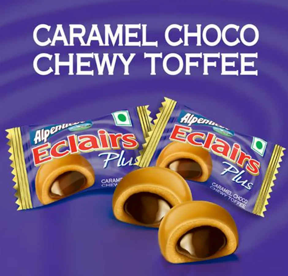Alpenliebe Eclairs Grande with Choco Delight Pouch- 120gm Combo