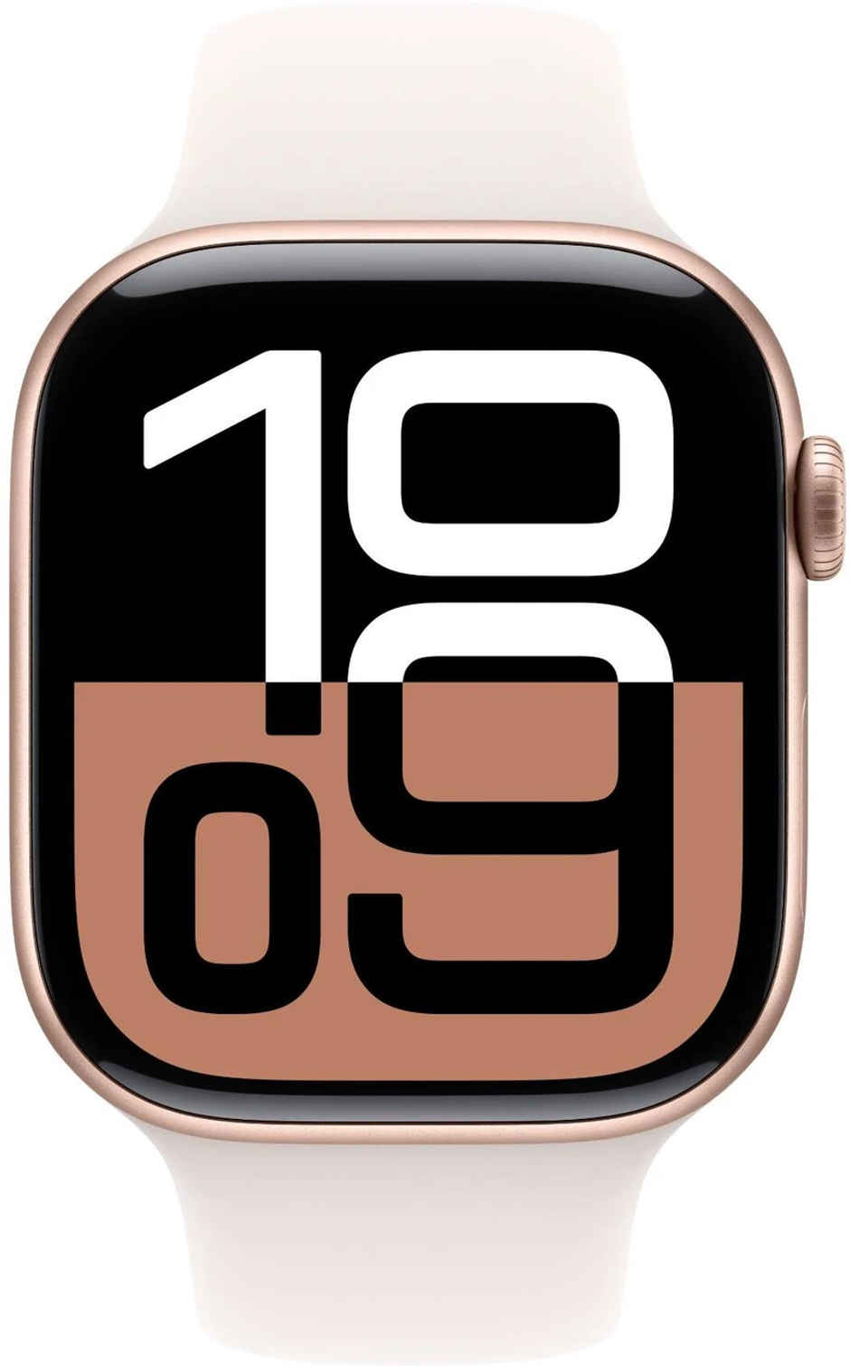 Apple Watch Series 10 GPS 46mm Rose Gold Aluminium Case with Light Blush Sport Band - M/L