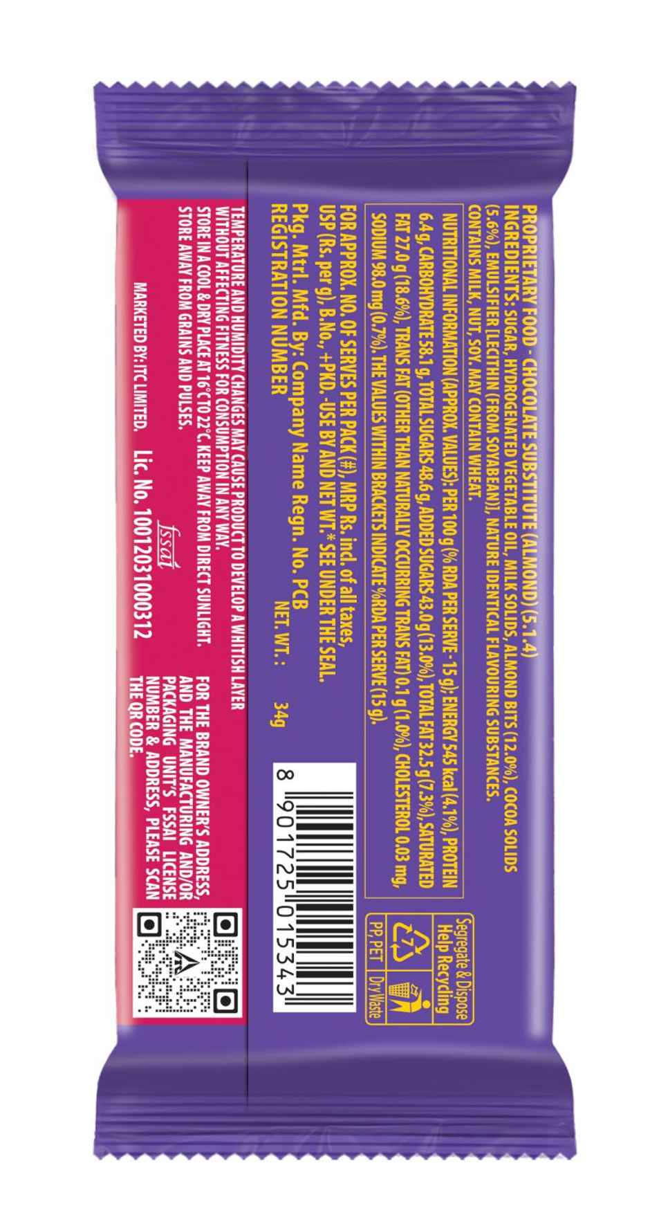 Sunfeast Fantastik Roasted Almond | Nutty & Crunchy