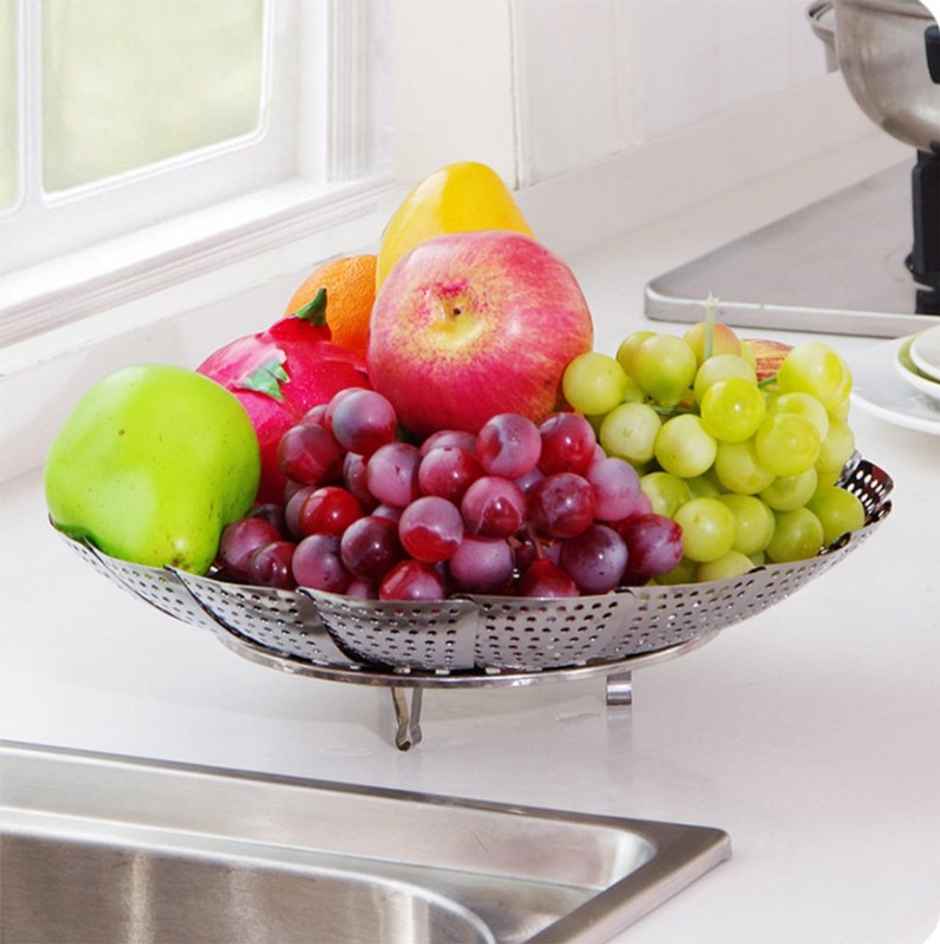 New Dawn Multi-Purpose Stainless Steel Momo Steamer Basket, Steamer Cooking Tool for Vegetables