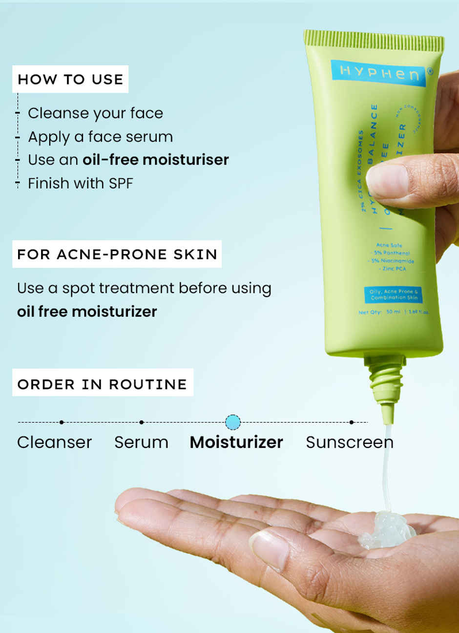 HYPHEN 2% Cica Exosomes Hydra Balance Oil free Face Moisturizer