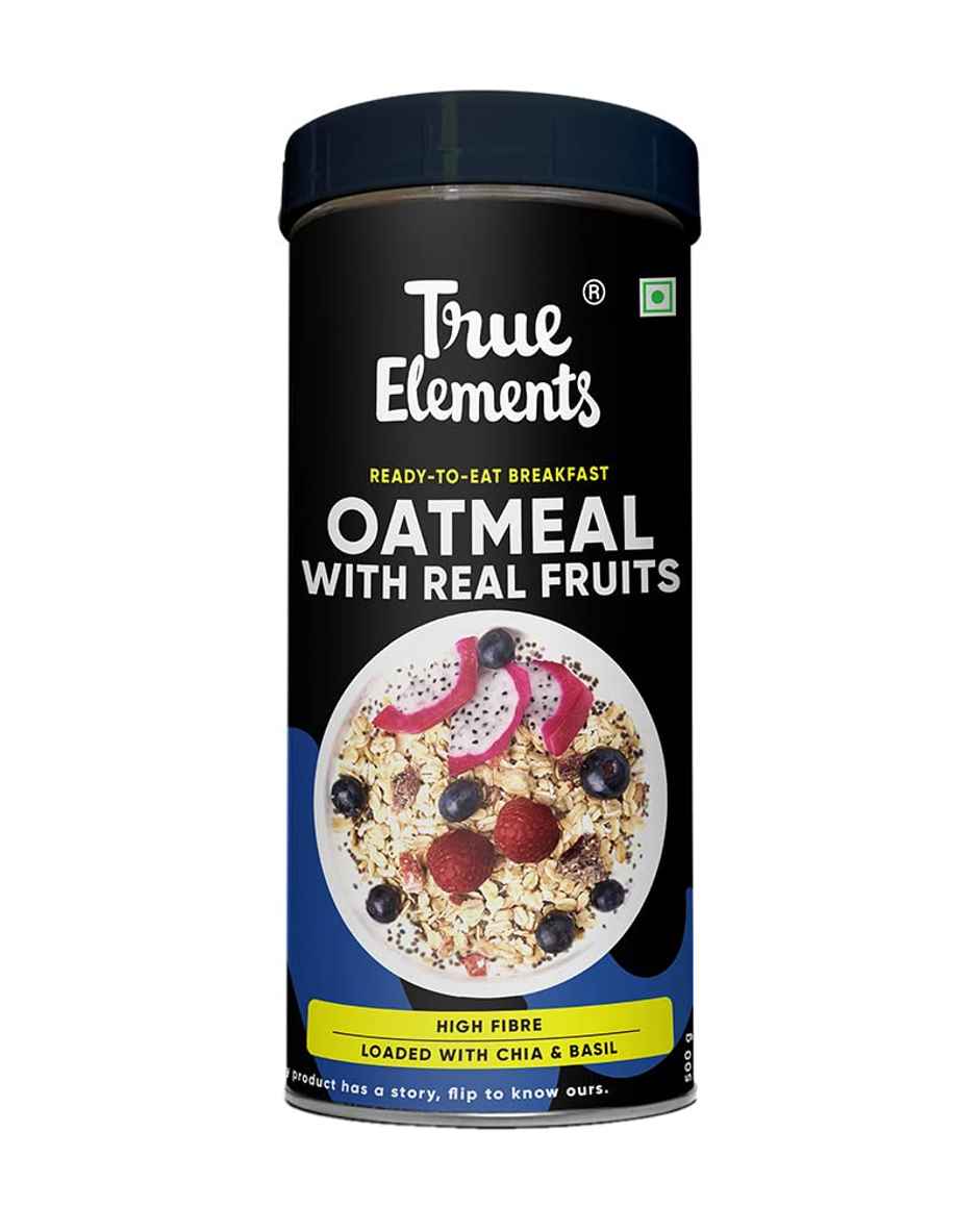 True Elements Oatmeal With Chia and Real Fruits