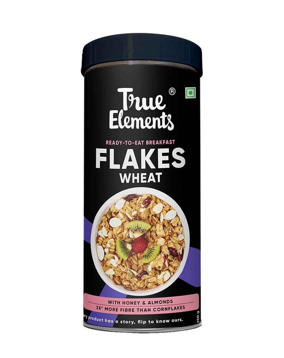 True Elements Whole Wheat Flakes