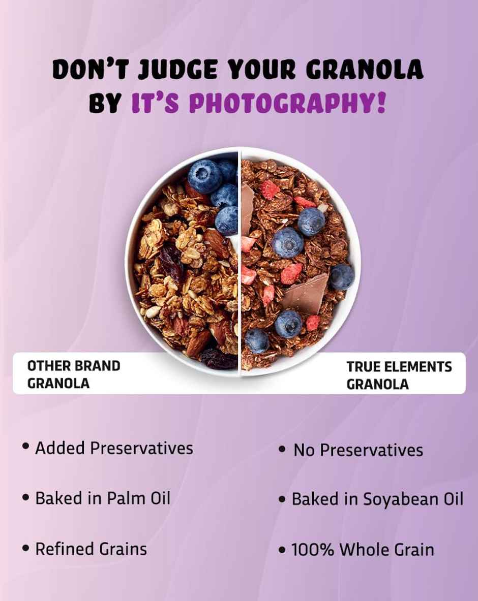 True Elements Granola Muesli Dark Chocolate