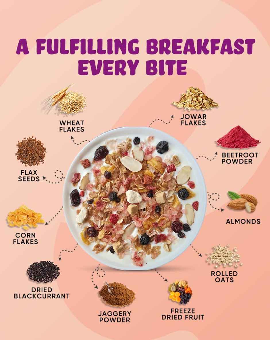 True Elements Muesli Fruity Delight Fruit and Nut Muesli