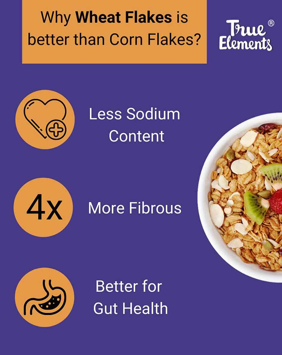True Elements Whole Wheat Flakes