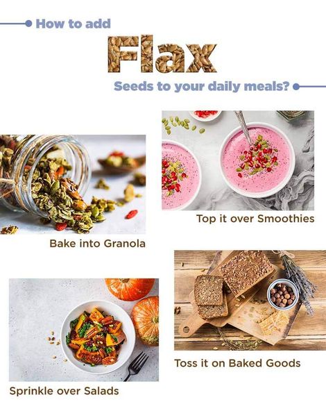 True Elements Flax Seeds Roasted