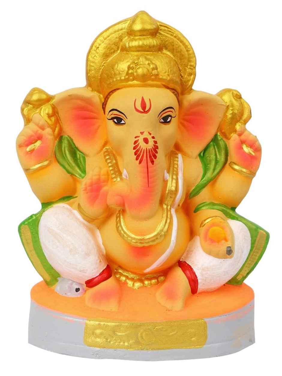 Eco-Friendly | Ganesha Statue Idol | 6 inch | Satvik