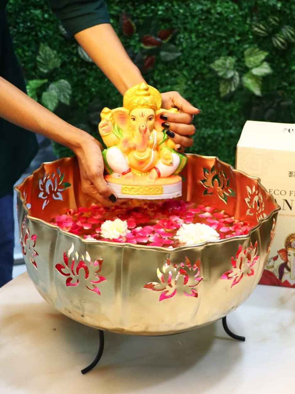 Eco-Friendly | Ganesha Statue Idol | 6 inch | Satvik