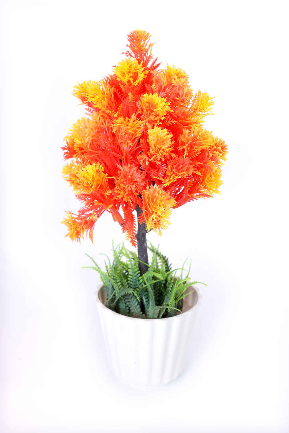 BAY6 Artificial Bonsai Fern Flower with Pot