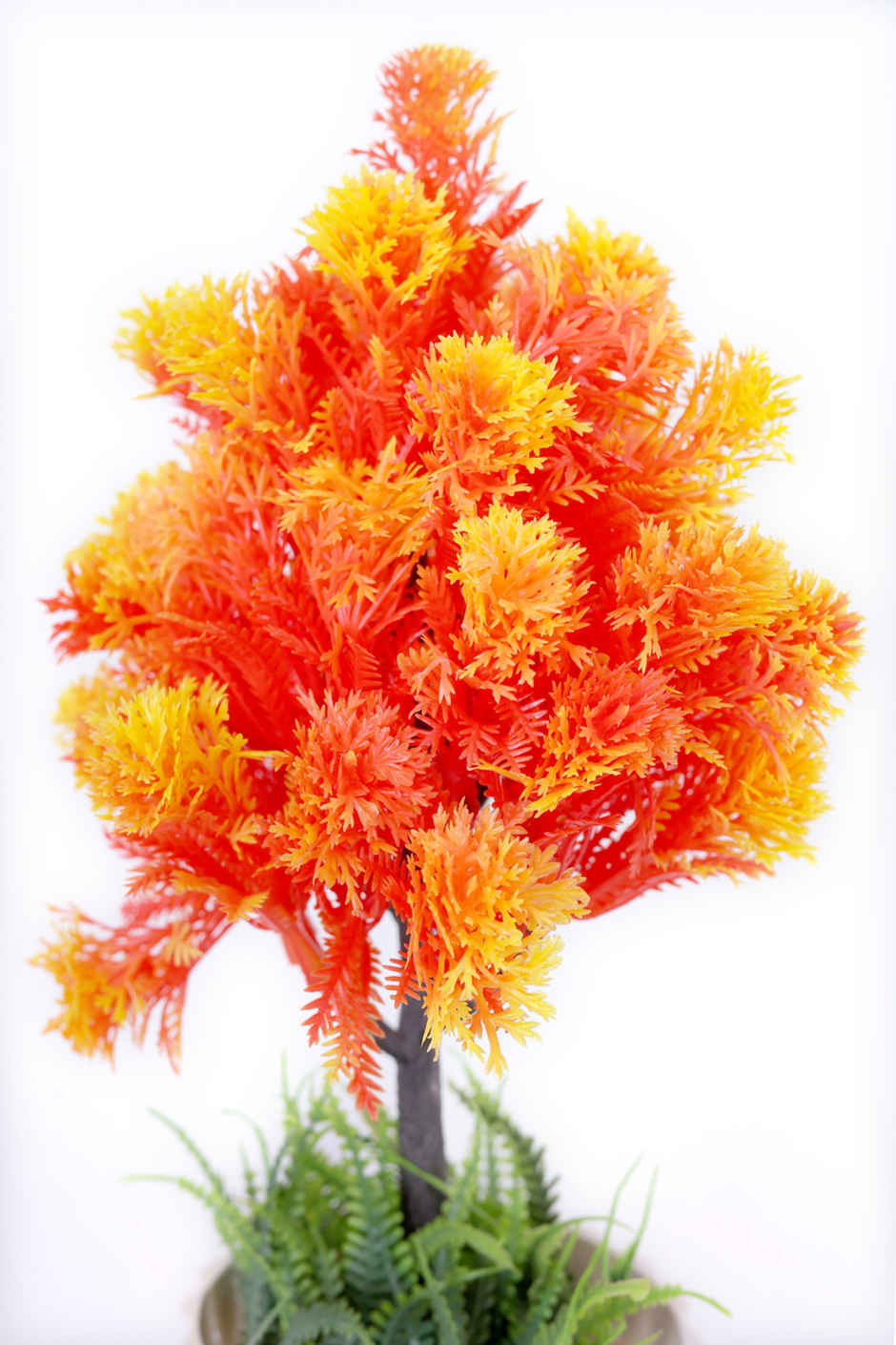 BAY6 Artificial Bonsai Fern Flower with Pot