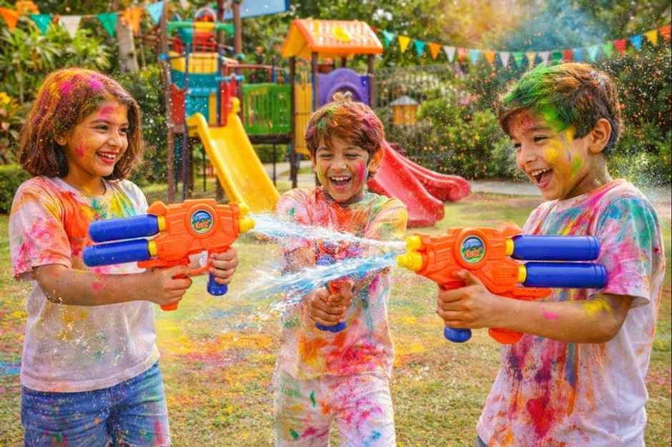 Storio Manual Water Gun Toy | High Pressure Water Blaster for Kids Pro