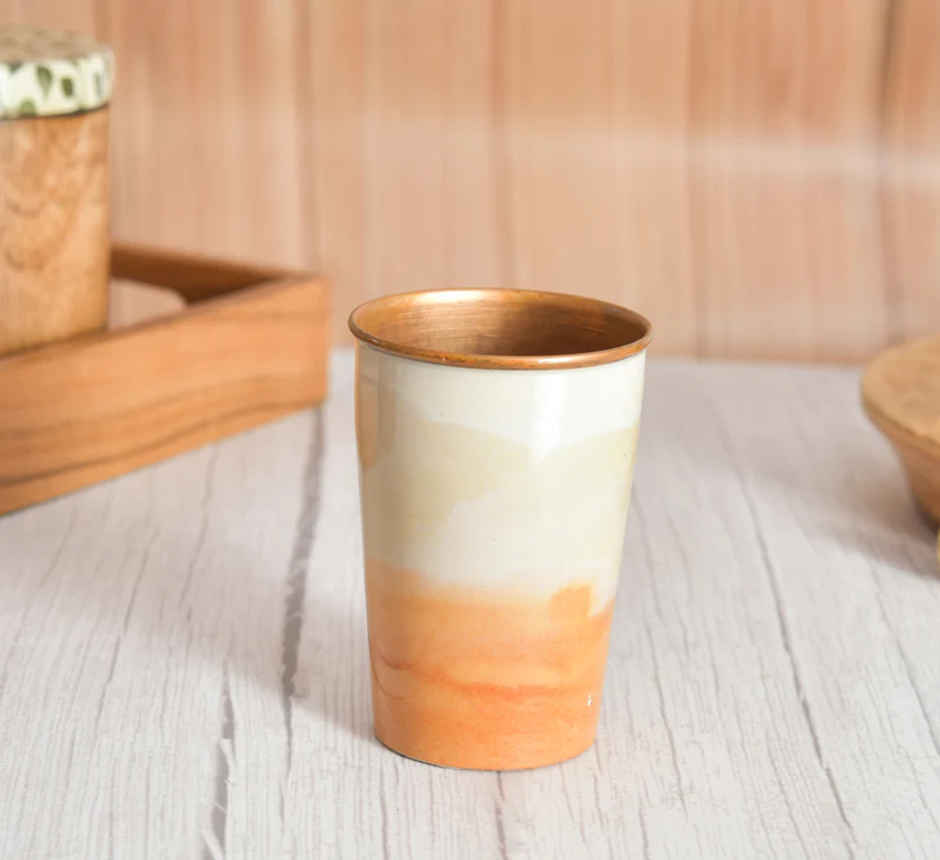 OGGN Dessert Printed Copper Water Tumbler 250Ml