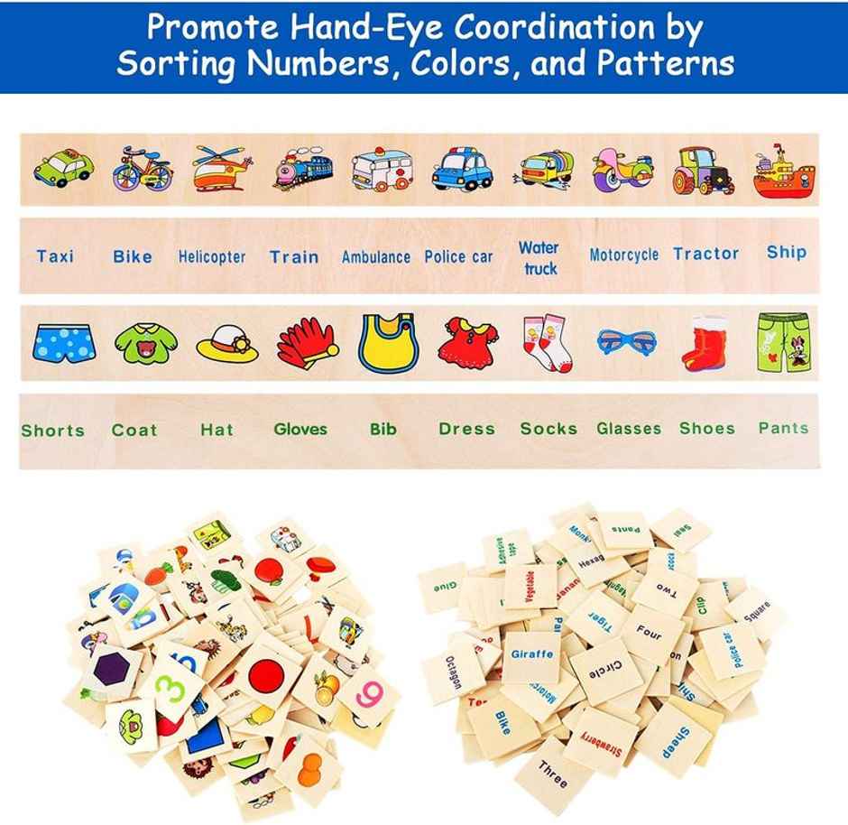 Toyshine Wooden Classification Sorting Box Montessori Toys For Toddlers