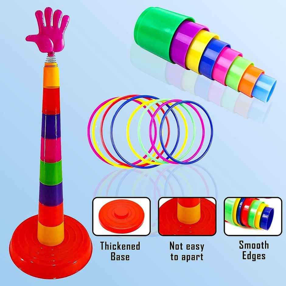 Fablue Ring Toss Game for Kids - Outdoor and Indoor Ring Throwing Game for Kids and Adults