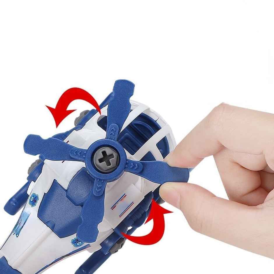 Fablue Police Car Building Blocks Toy for Kids - Cars with Screw Driver Educational Toy