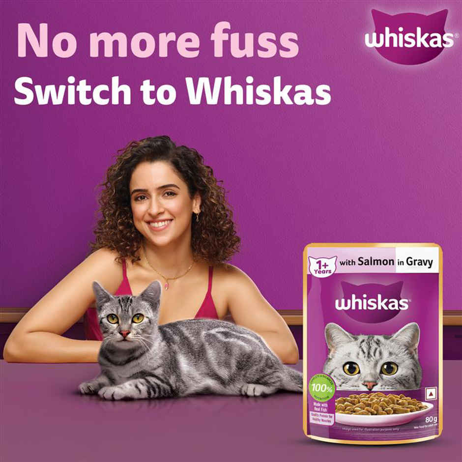 Whiskas Adult Salmon in Gravy Wet Cat Food