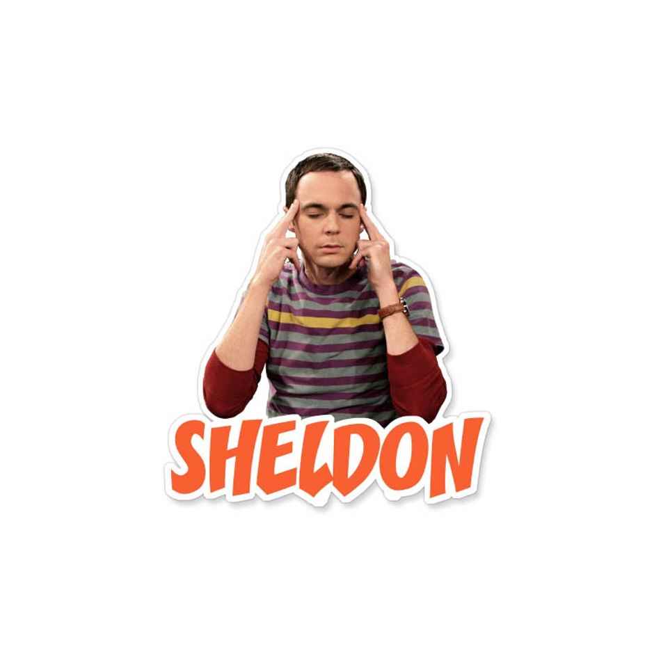 House Of Festivals Heart Breaker - Johnny Bravo Official Sticker (1pc) & House Of Festivals Sheldon - The Big Bang Theory Official Sticker (1pc) Combo