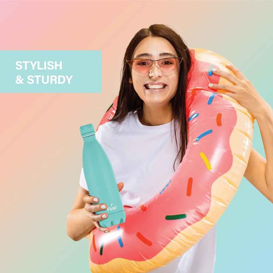 Flair Double Wall Vacuum Insulated Stainless Steel Flask | 750 ml | Assorted