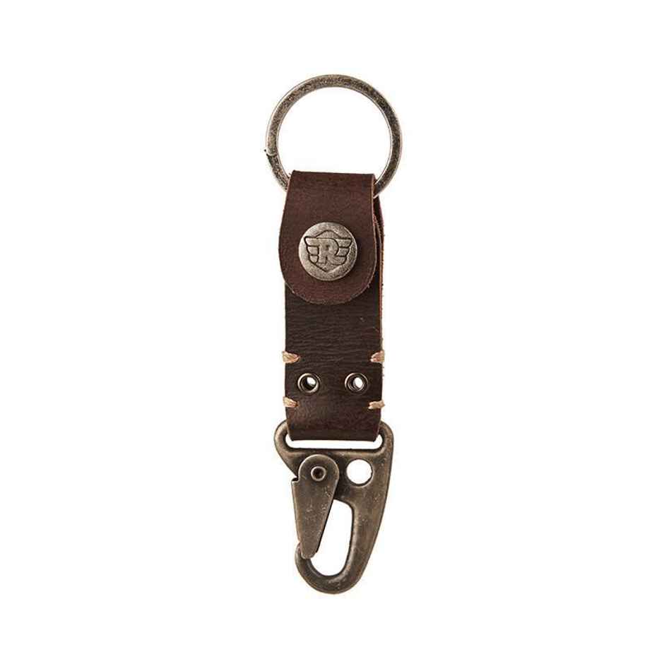 Royal Enfield Metal Hook With RE Wing Key Chain | D. Brown