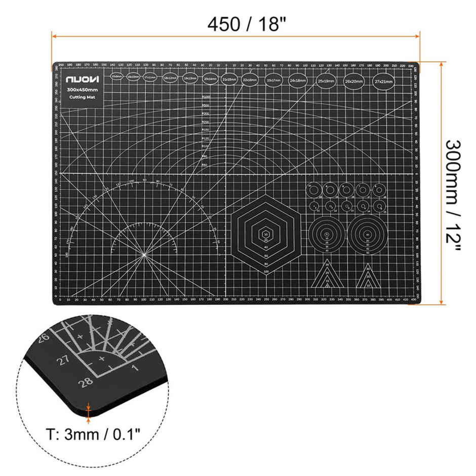 Nuovi Cutting Mat | Black - A3