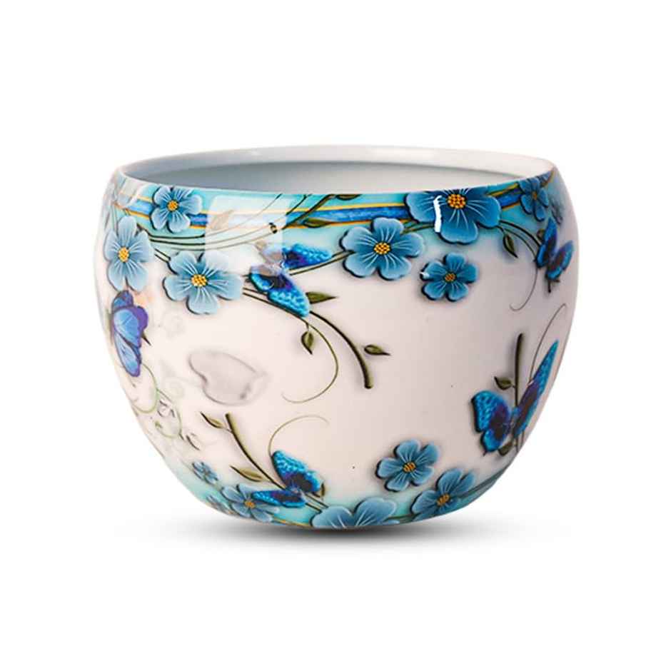 Peng Essentials Reva Home Decor Vase With Stand I Desktop, Bedroom Corner Table, Home Decor Centepc