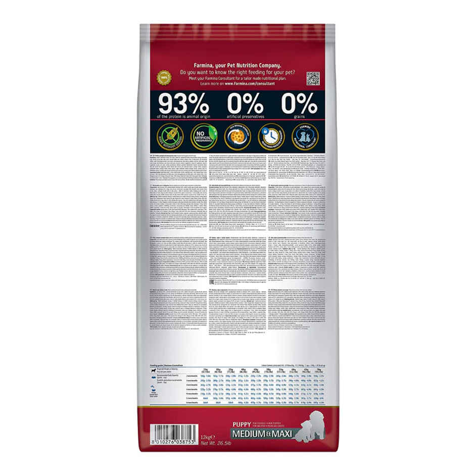 Farmina N&D Grain Free Pumpkin Chicken And Pomegranate Puppy Medium & Maxi