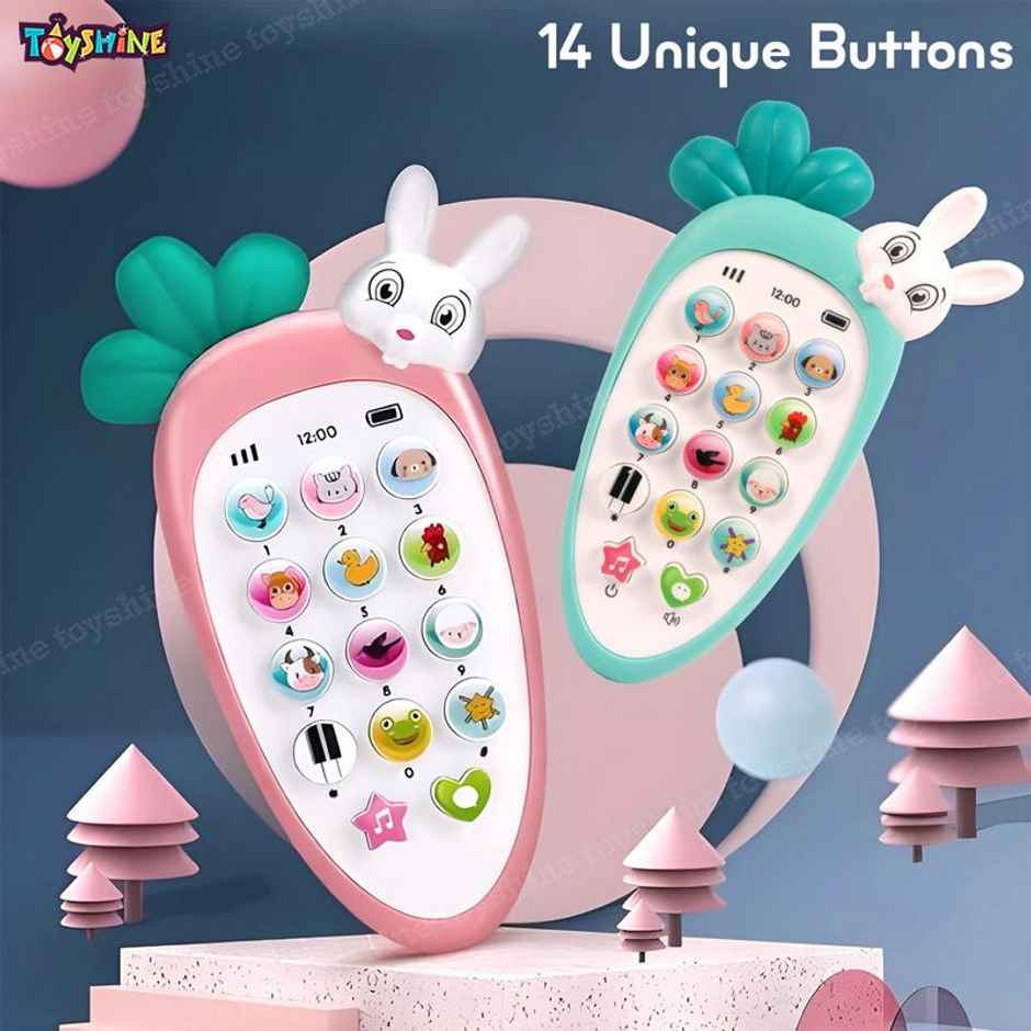 Toyshine Cell Phone Baby Toy For Toddlers And Young Children With 14 Unique Buttons And Functions (Colour May Vary)