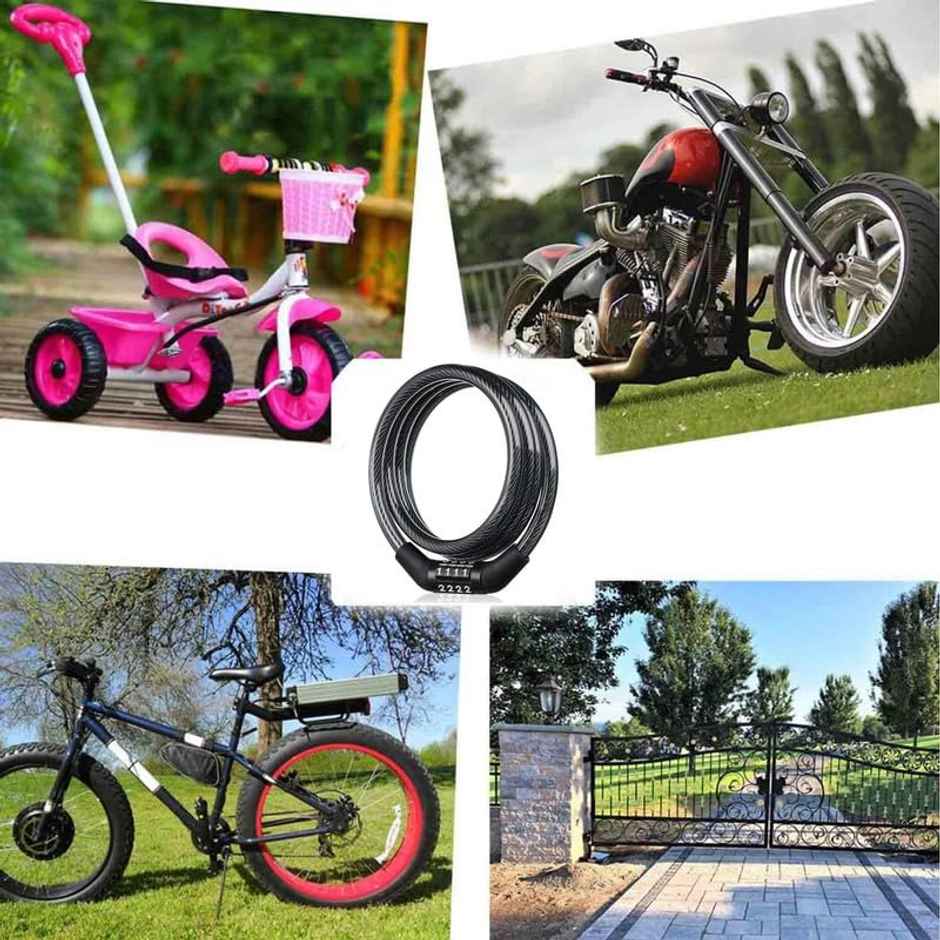 Motorzee Numeric Lock for bike and cycle