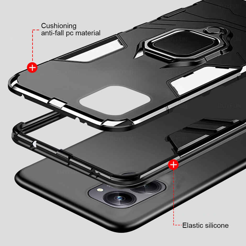 Kwine Case Realme 10 Pro 5G Back Cover - Ring Holder Stand Case