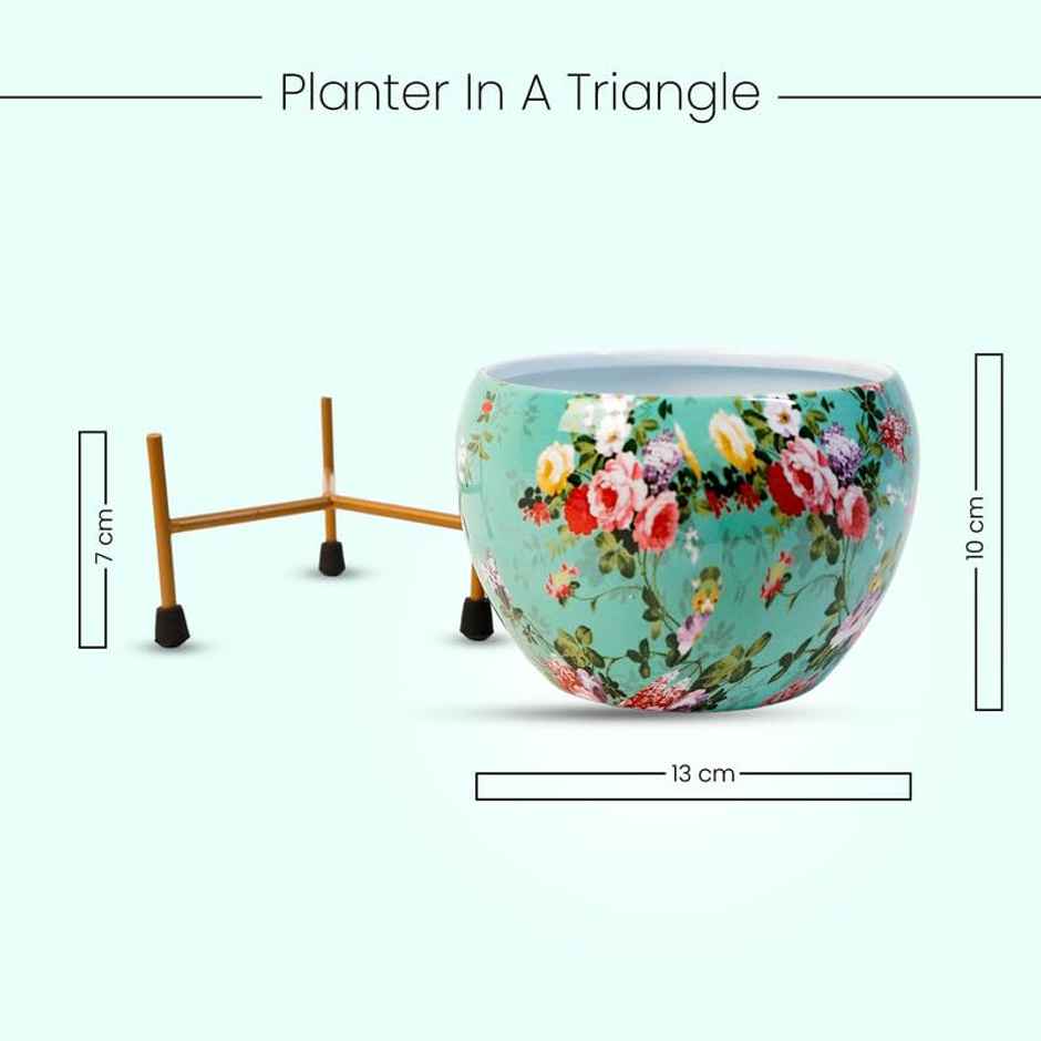 Peng Essentials Reva Home Decor Vase With Stand I Desktop, Bedroom Corner Table, Home Decor Centepc