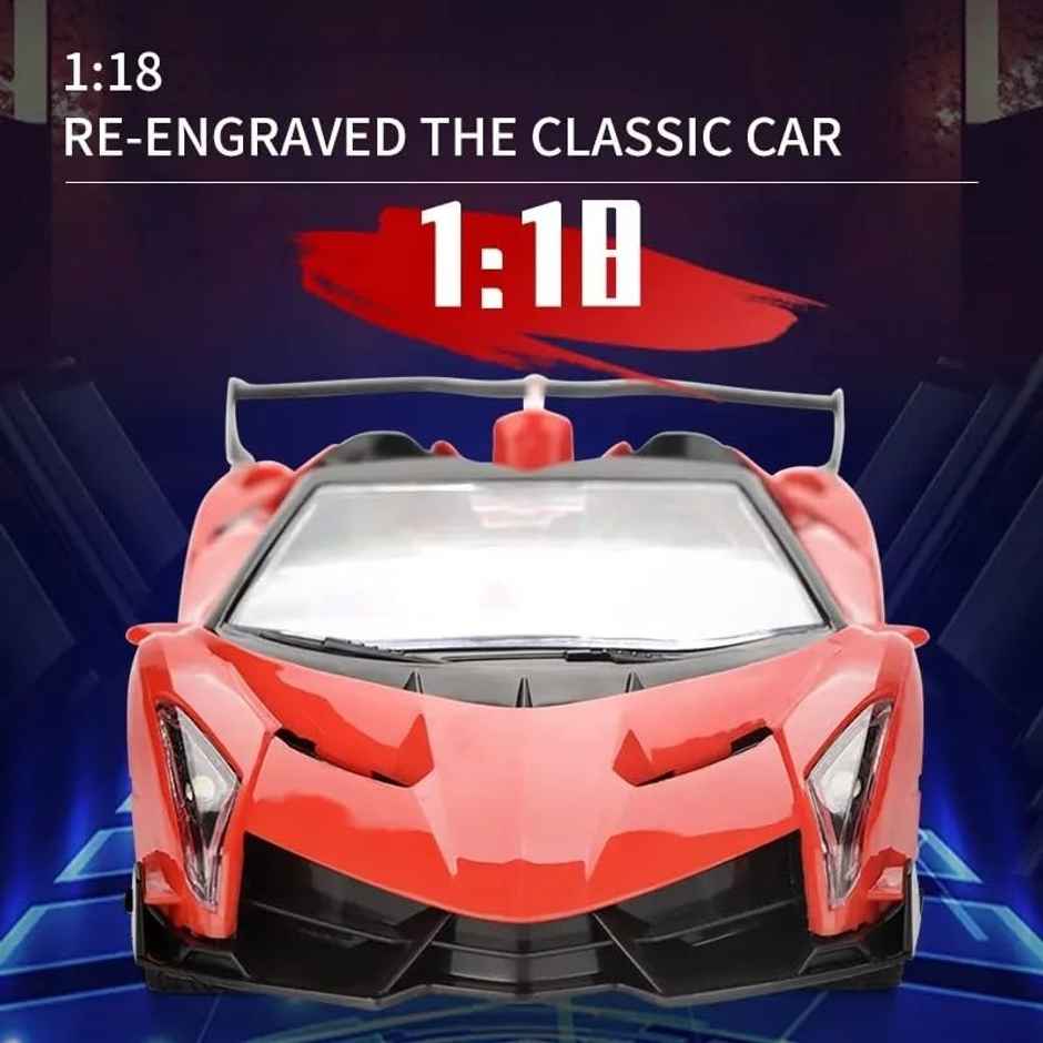 Fablue Sports Remote Control Car For Kids | Red Color | Open Top Sports Car Toy For Kids