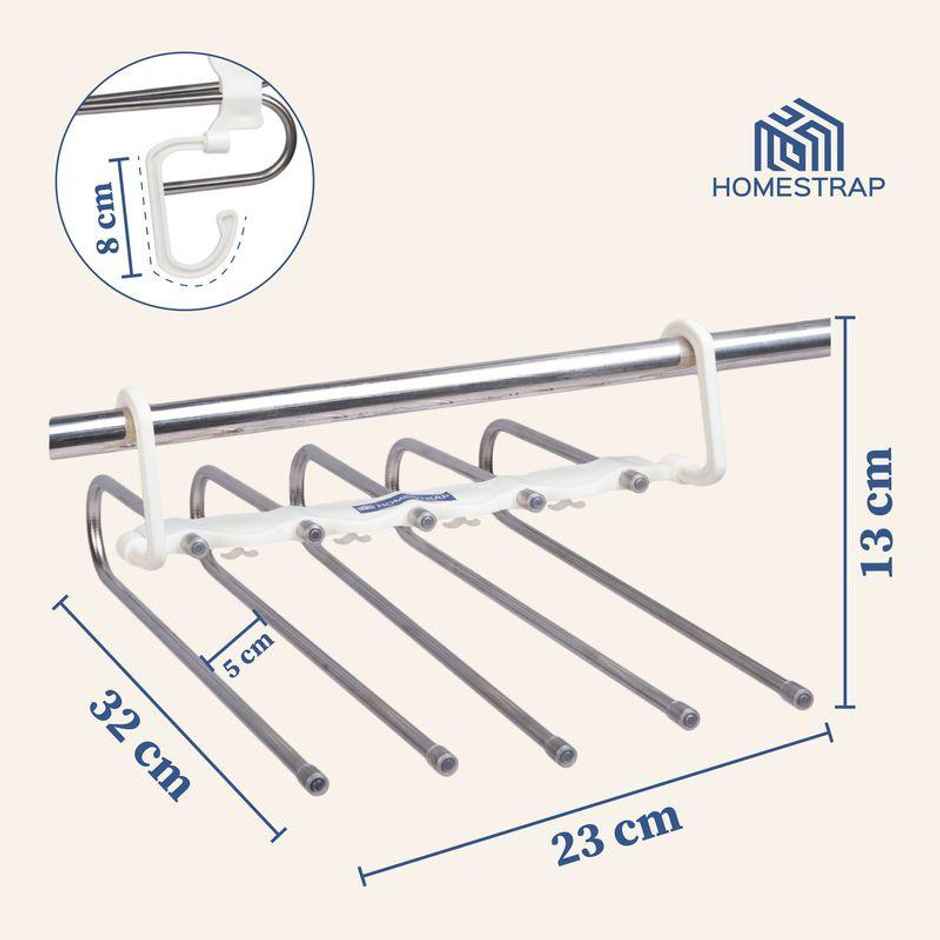 HomeStrap 5in1 Space Saver Multi Layer Pant Hanger