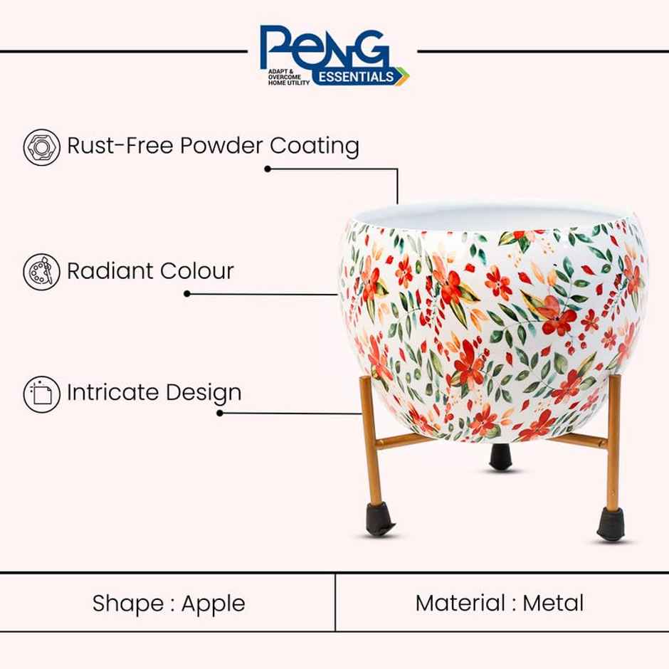 Peng Essentials Reva Home Decor Vase With Stand I Desktop, Bedroom Corner Table, Home Decor Centepc