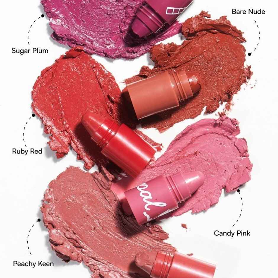 Gush Beauty Pen Pal 5-In-1 Stackable Lipstick | 4.8g | Pink, Plum, Red, Pink & Keen