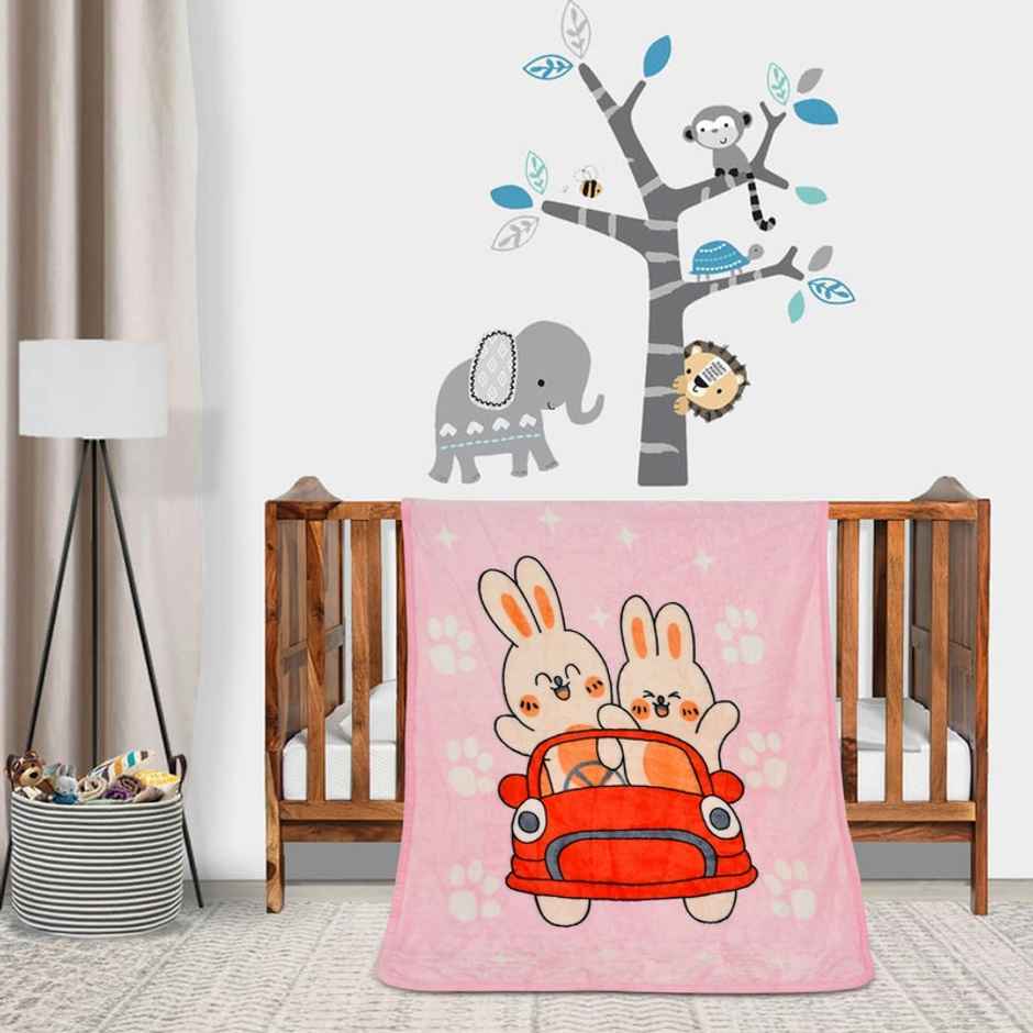 Florida All Season Baby Flannel Blanket Wrapper | Pack of 2 | Red and Blue